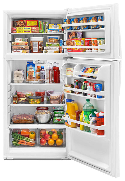 Réfrigérateur Whirlpool de 28 pi³ et de 14 pi³ à congélateur supérieur - blanc - WRT314TFDW | Whirlpool 28 14 Cu. Ft. Top-Mount Refrigerator - White - WRT314TFDW