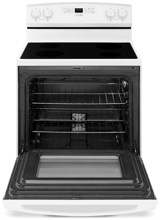 Amana 4,8 Cu. Fort. Cuisinière électrique - Blanc - YAER6303MFW | Cuisinière électrique Amana de 4,8 pi³ - blanche - YAER6303MFW