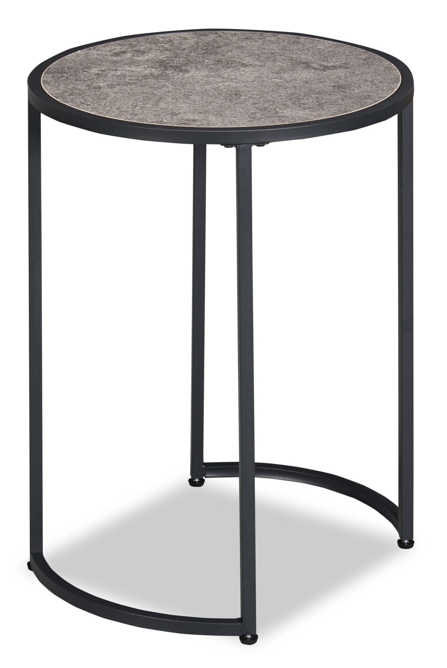 Jacki 18.25 Chairside Table - Grey Stone-Look|Table de fauteuil Jacki de 18,25 po - apparence pierre grise