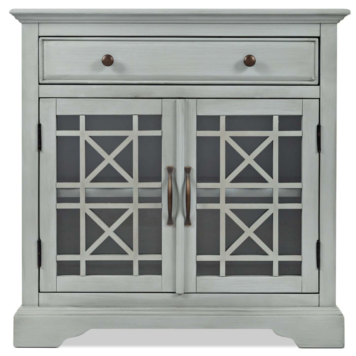 Marseille 32 Accent Cabinet with Drawer - Antique Grey|Armoire décorative Marseille de 32 po avec tiroir - gris antique