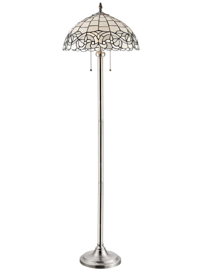 Jasmin 63 Tiffany Style Lampadaire en Verre Soufflé à la Main|Lampe à pied Jasmin de 63 po de style Tiffany avec verre soufflé à la main