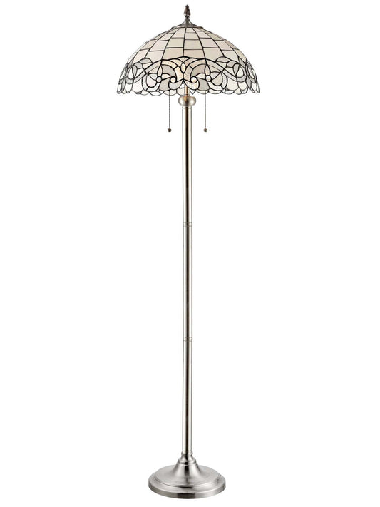 Jasmin 63 Tiffany Style Lampadaire en Verre Soufflé à la Main|Lampe à pied Jasmin de 63 po de style Tiffany avec verre soufflé à la main