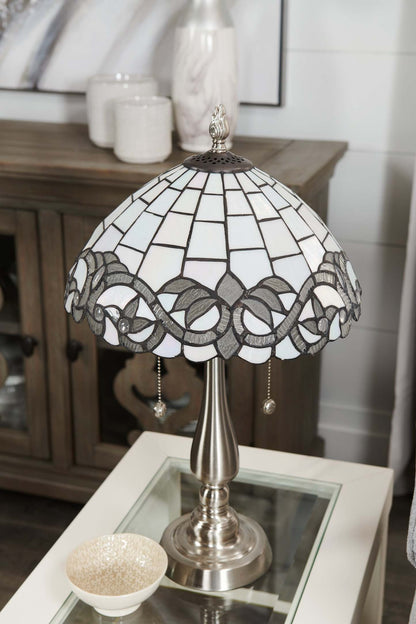 Jasmin 23 Tiffany Style Hand-Blown Glass Table Lamp|Lampe de table Jasmin de 23 po de style Tiffany avec verre soufflé à la main