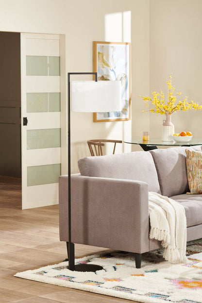 Kort &amp; Co. Jax Matte Black and Gold 2-piece Set - avec table et lampadaire et chargement USB|Ensemble 2 lampes Jax de Kort &amp; Co. noir mat et doré avec recharge USB, 1 lampe à pied et 1 lampe de table