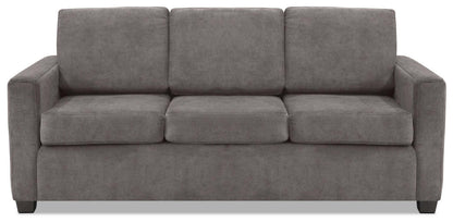 Becca Chenille Full-Size Sofa Bed – Grey|Sofa-lit double Becca en chenille – gris