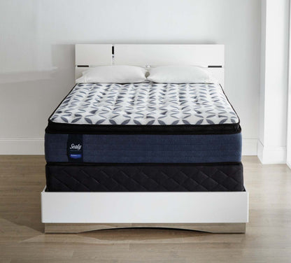 Sealy Posturepedic Kingsmill Pillow-Top Plush Low-Profile Split Queen Mattress Set|Ensemble moelleux à plateau-coussin divisé à profil bas Kingsmill Posturepedic Sealy pour lit queen