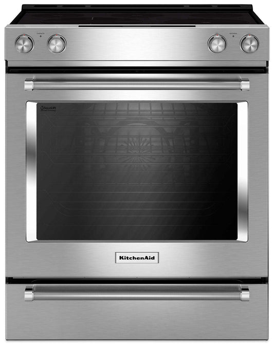 Cuisinière électrique KitchenAid de 7,1 pi³ avec technologie AquaLiftMD et autonettoyage - acier inoxydable - YKSEB900ESS