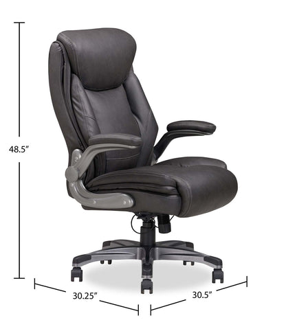 Sealy® Jonas 30.5" Adjustable Gaming Office Chair – Gris | Fauteuil de jeu et de bureau réglable Jonas de Sealy de 30,5 po - gris