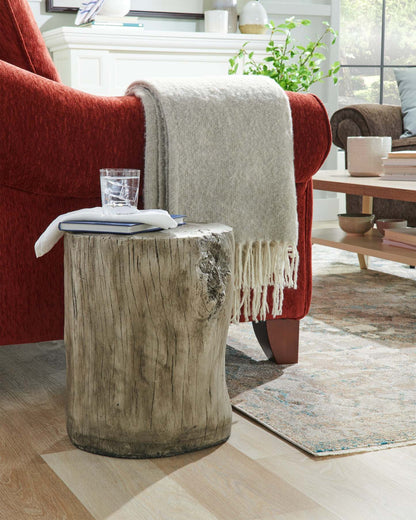 Jordy 15 Faux Wood Accent Table - Silver|Table d'appoint Jordy de 15 po en imitation de bois - argentée