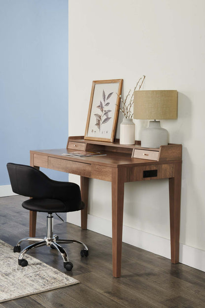 Bureau Jude 47.25 à 3 tiroirs - Noisette|Bureau Jude de 47,25 po à 3 tiroirs - noisette