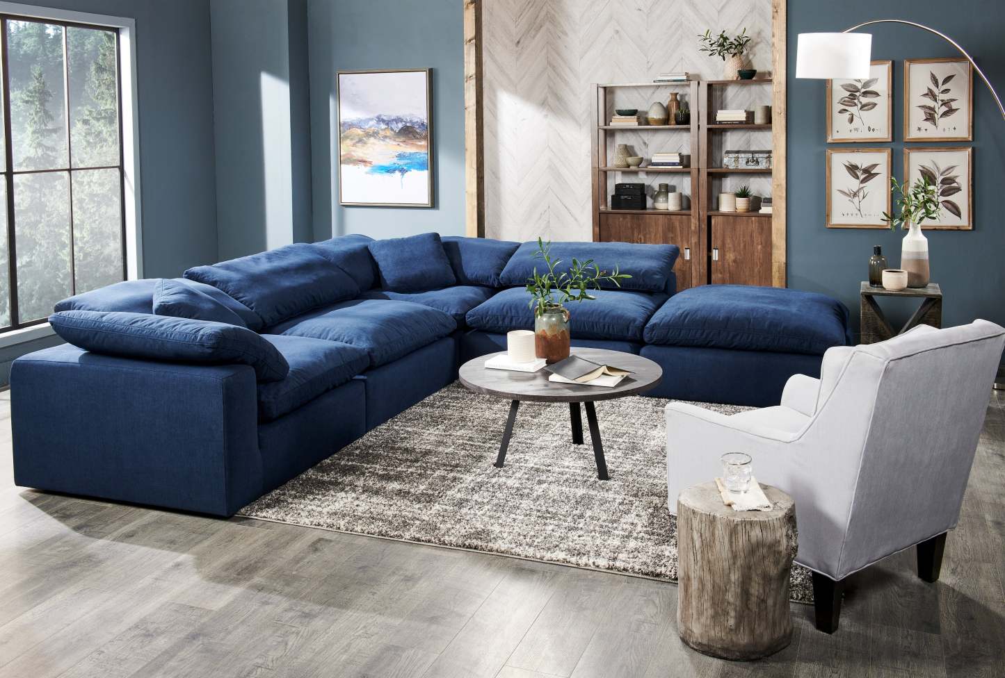 Bibliothèque Jude 36 3 étagères avec meuble - Noisette|Bibliothèque Jude de 36 po à 3 tablettes avec armoire - noisette