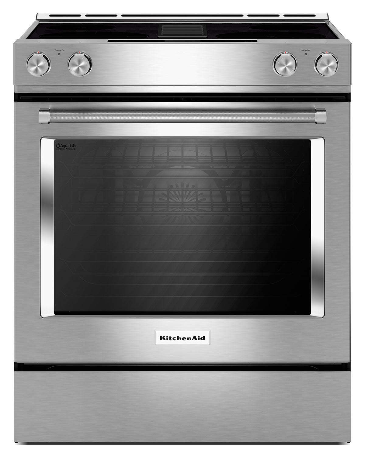 Cuisinière électrique KitchenAid de 6,4 pi³ avec technologie AquaLiftMD et autonettoyage - acier inoxydable - KSEG950ESS