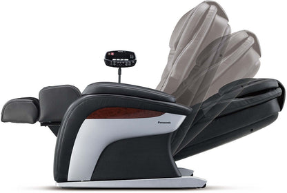 Fauteuil de massage à inclinaison électrique de la collection Urban de Panasonic de 48,1 po en cuir synthétique de qualité supérieure - noir