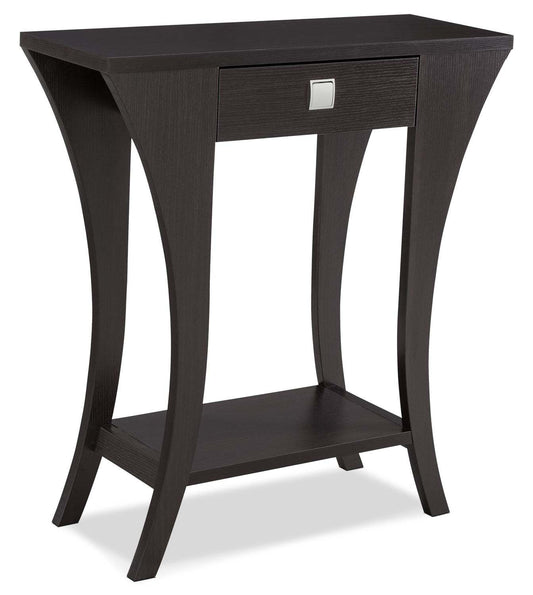 Manila 19.5 Accent Table with Drawer - Brown|Table d'appoint Manila de 19,5 po avec tiroir - brune