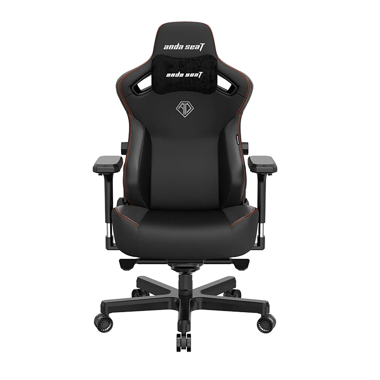 Fauteuil de jeu très large ergonomique Kaiser 3 de Anda Seat en cuir véritable - noir