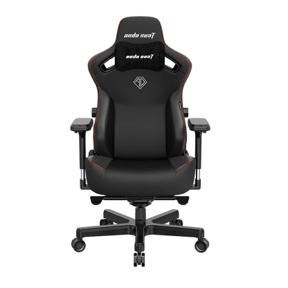 Fauteuil de jeu très large ergonomique Kaiser 3 de Anda Seat en cuir véritable - noir