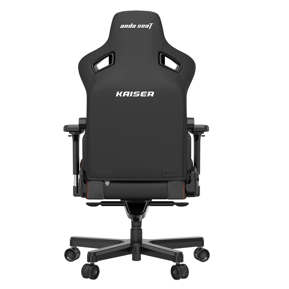 Fauteuil de jeu très large ergonomique Kaiser 3 de Anda Seat en cuir véritable - noir