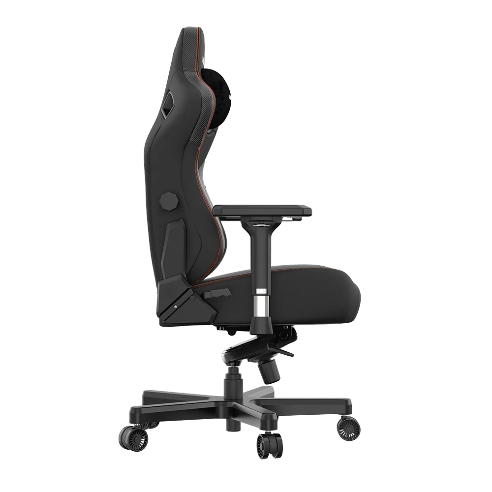 Fauteuil de jeu très large ergonomique Kaiser 3 de Anda Seat en cuir véritable - noir