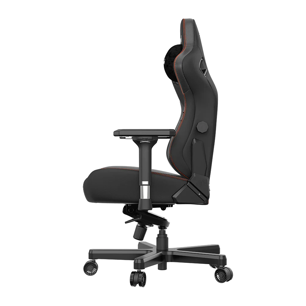 Fauteuil de jeu très large ergonomique Kaiser 3 de Anda Seat en cuir véritable - noir