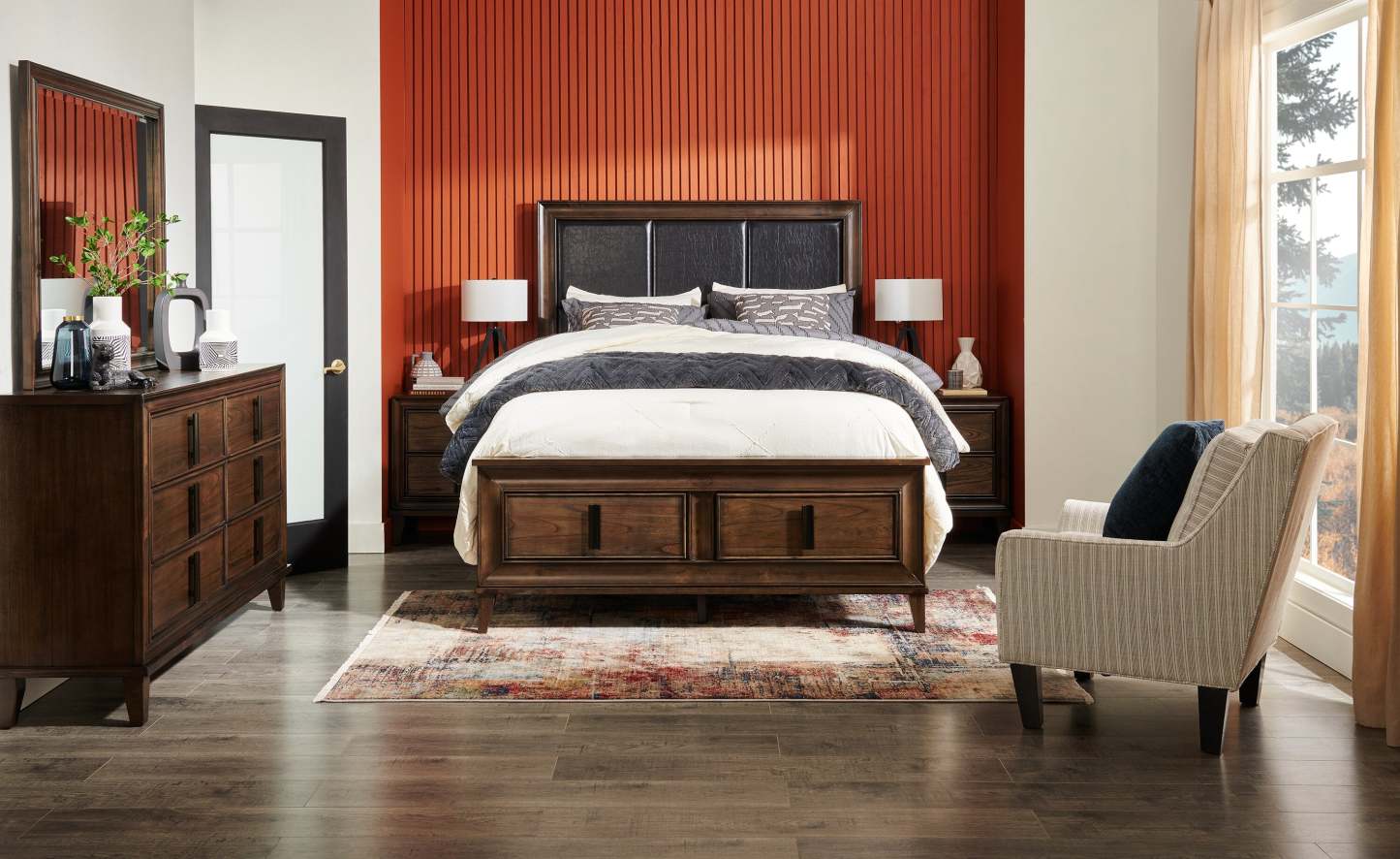 Tilda 3-Piece Full/Queen Comforter Set - Charcoal | Ensemble d'édredon Tilda 3 pièces pour lit double ou grand lit - anthracite