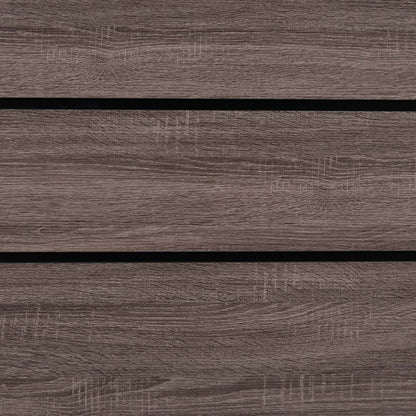 Lit à panneaux Kate avec tête de lit et cadre, gris/marron - King Size | Lit à panneau Kate avec tête de lit et cadre de lit, gris-brun - format très grand lit