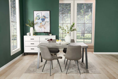 Commode à 6 tiroirs pour chambre à coucher Kate, 58 L x 37 H - Blanc | Commode Kate de 58 po (L) x 37 po (H) à 6 tiroirs pour la chambre à coucher - blanche