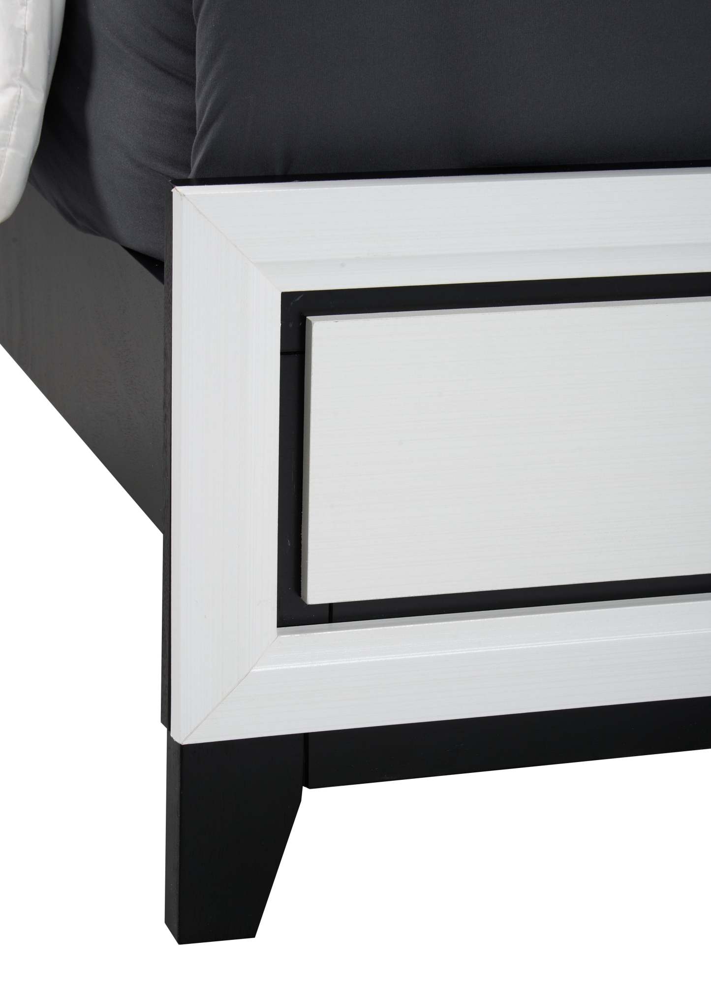 Lit à panneaux Kate avec tête de lit et cadre, blanc - Queen Size | Lit à panneau Kate avec tête de lit et cadre de lit, blanc - format grand lit