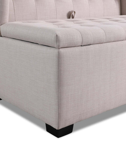 Katie 45.75 Wingback Storage Bench - Blanc|Banc de rangement à oreilles Katie de 45,75 po - blanc