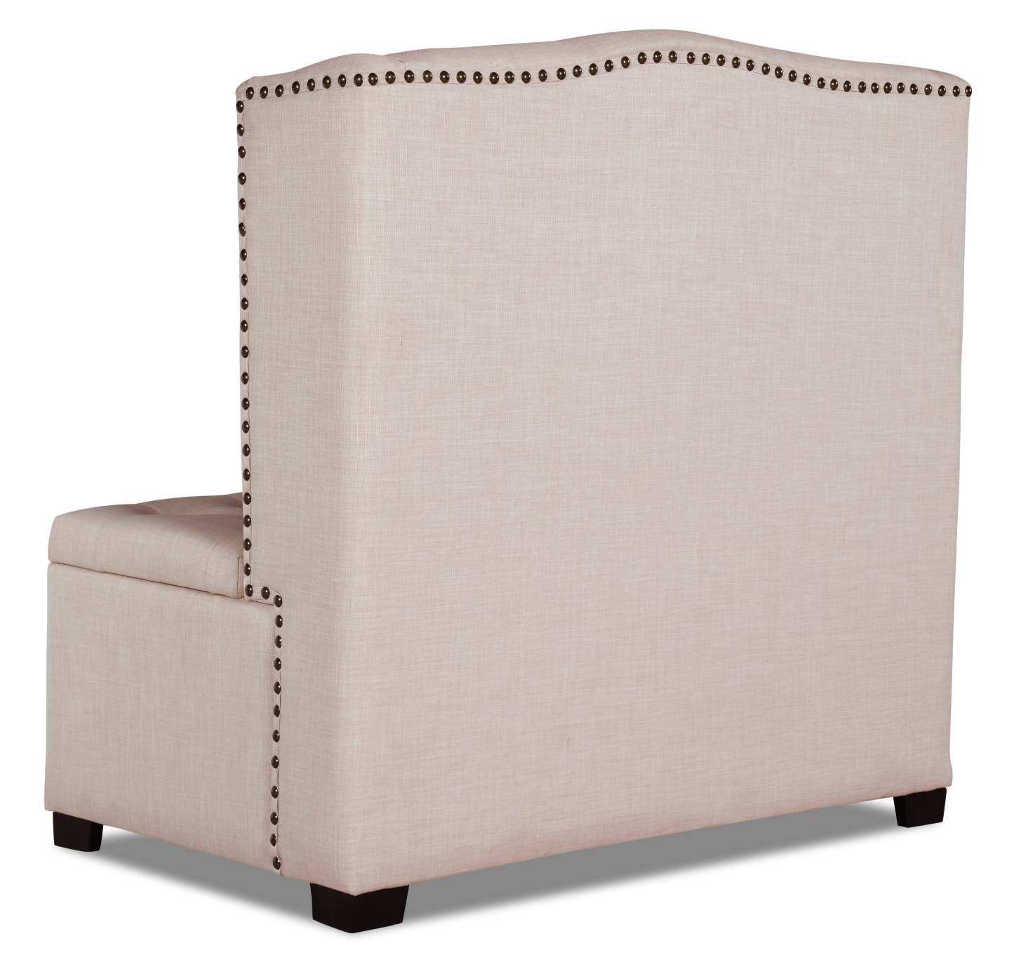 Katie 45.75 Wingback Storage Bench - Blanc|Banc de rangement à oreilles Katie de 45,75 po - blanc