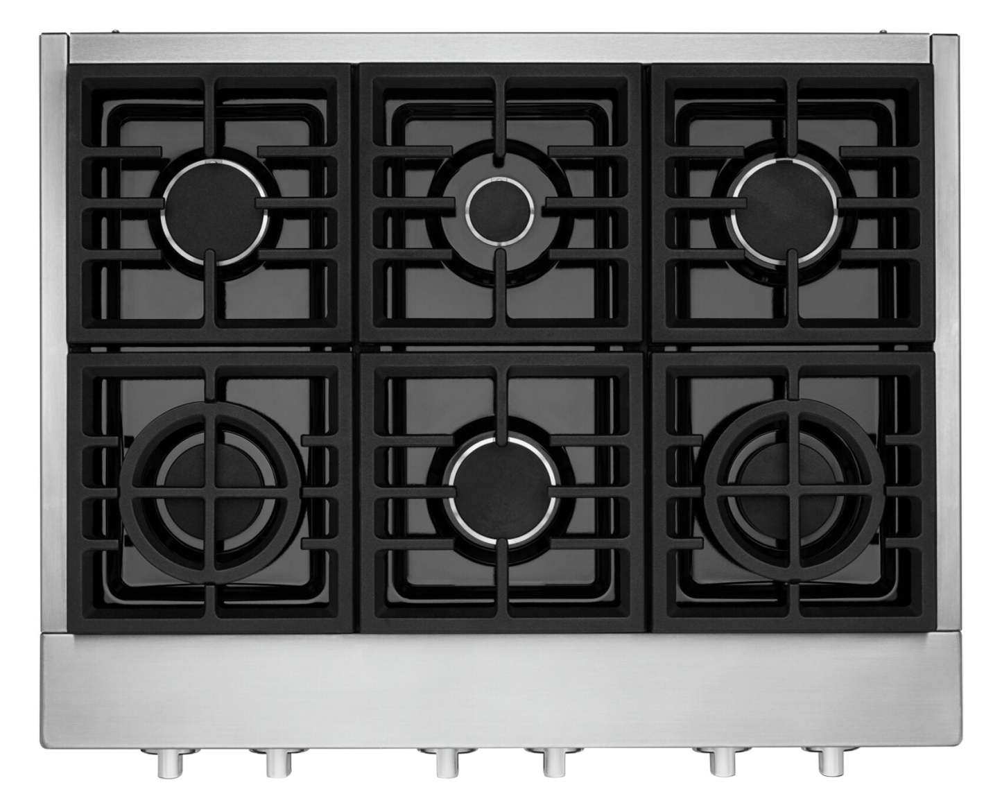 Surface de cuisson à gaz KitchenAid de 36 po à 6 éléments - acier inoxydable - KCGC506JSS