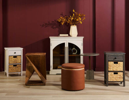 Rosalee 18 Accent Table - Grey Cement Top &amp; Base|Table d'appoint Rosalee de 18 po - dessus et base en ciment gris