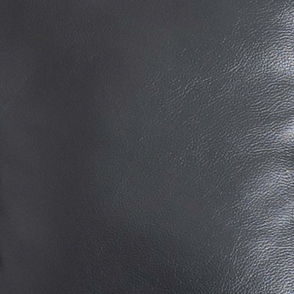 Fauteuil à inclinaison électrique Kenzo de 35 po en tissu d’apparence cuir avec appuie-tête électrique, repose-pieds et port USB - noir