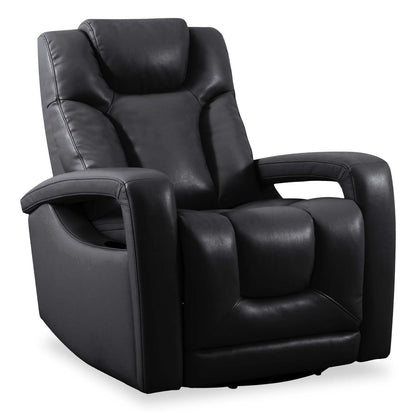 Kenzo 35 Fauteuil inclinable pivotant et coulissant en tissu d'apparence cuir - Noir | Fauteuil pivotant, coulissant et inclinable Kenzo de 35 po en tissu d'apparence cuir - noir