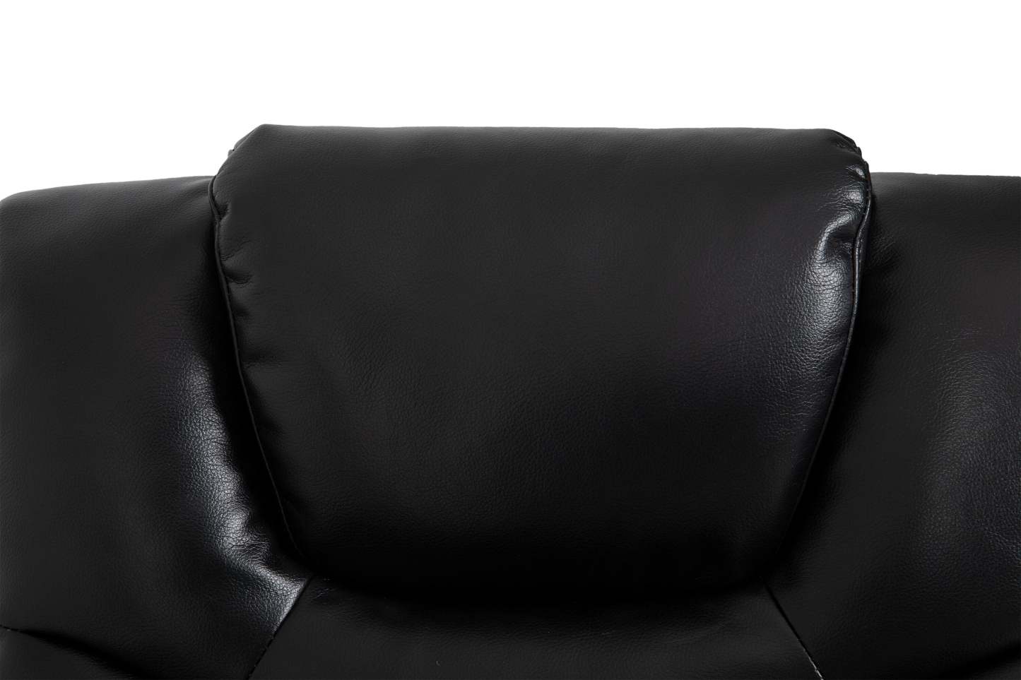 Kenzo 35 Fauteuil inclinable pivotant et coulissant en tissu d'apparence cuir - Noir | Fauteuil pivotant, coulissant et inclinable Kenzo de 35 po en tissu d'apparence cuir - noir