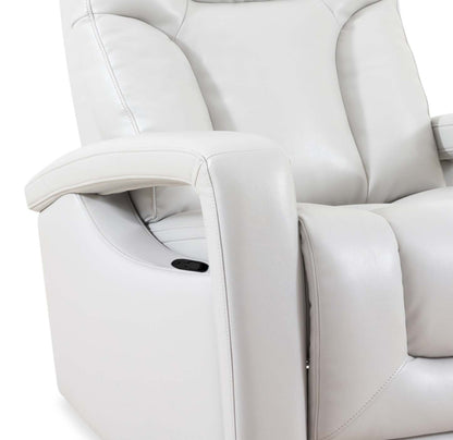 Kenzo 35 Fauteuil inclinable pivotant et coulissant en tissu d'apparence cuir - Gris brouillard | Fauteuil pivotant, coulissant et inclinable Kenzo de 35 po en tissu d'apparence cuir - gris brouillard