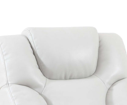 Kenzo 35 Fauteuil inclinable pivotant et coulissant en tissu d'apparence cuir - Gris brouillard | Fauteuil pivotant, coulissant et inclinable Kenzo de 35 po en tissu d'apparence cuir - gris brouillard