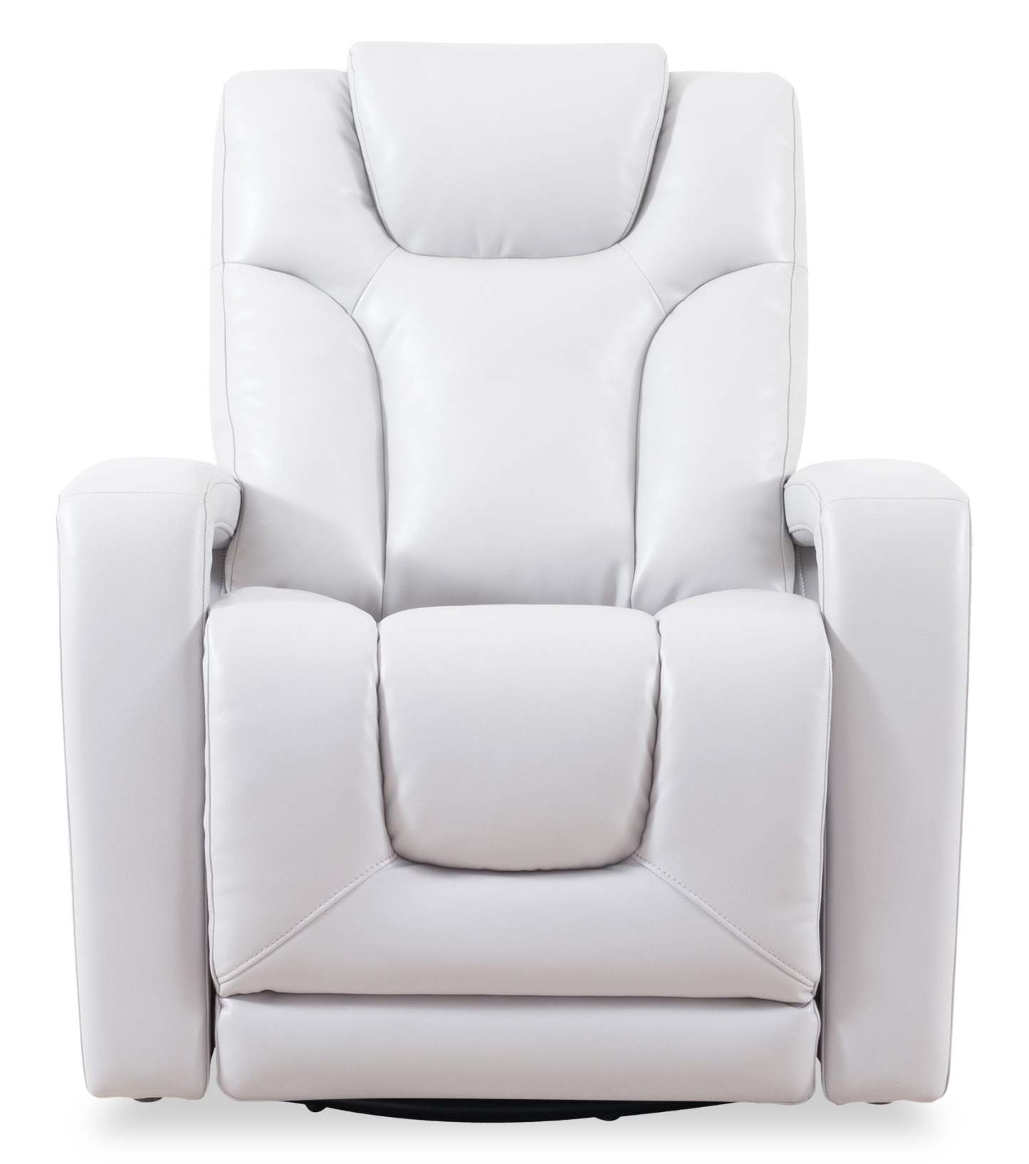 Kenzo 35 Fauteuil inclinable pivotant et coulissant en tissu d'apparence cuir - Gris brouillard | Fauteuil pivotant, coulissant et inclinable Kenzo de 35 po en tissu d'apparence cuir - gris brouillard