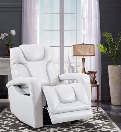 Kenzo 35 Fauteuil inclinable pivotant et coulissant en tissu d'apparence cuir - Gris brouillard | Fauteuil pivotant, coulissant et inclinable Kenzo de 35 po en tissu d'apparence cuir - gris brouillard