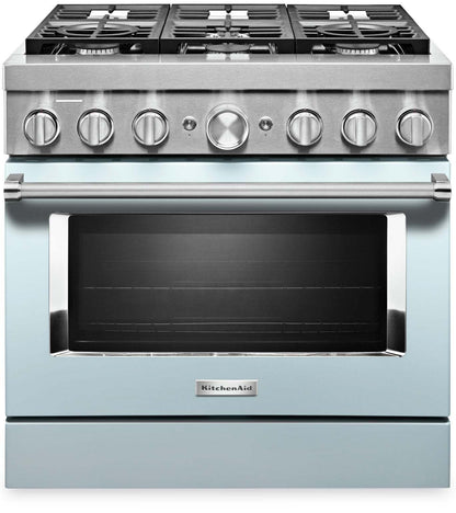 Cuisinière intelligente hybride KitchenAid de 5,1 pi³ avec autonettoyage - bleu Miami - KFDC506JMB