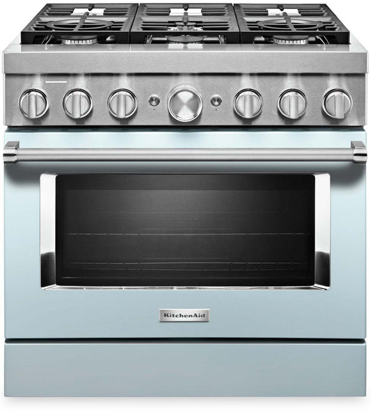 Cuisinière intelligente hybride KitchenAid de 5,1 pi³ avec autonettoyage - bleu Miami - KFDC506JMB