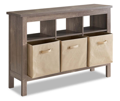 Table d'entrée Kimberly 47.25 avec trois paniers - Beige|Table d'entrée Kimberly de 47,25 po avec 3 paniers - beige