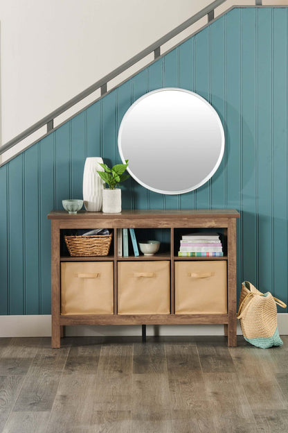 Table d'entrée Kimberly 47.25 avec trois paniers - Beige|Table d'entrée Kimberly de 47,25 po avec 3 paniers - beige