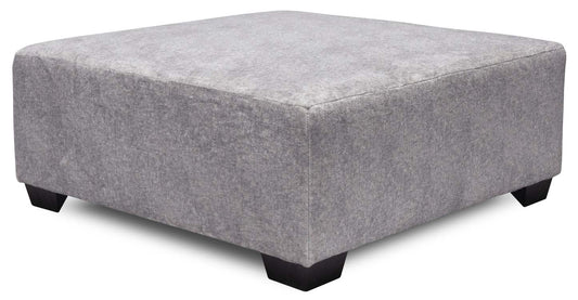Made in Canada Koda 36 Chenille Fabric Ottoman - Plush Paloma Grey | Pouf Koda de 36 po fabriqué au Canada en tissu de chenille - gris Paloma luxueux