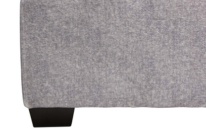 Made in Canada Koda 36 Chenille Fabric Ottoman - Plush Paloma Grey | Pouf Koda de 36 po fabriqué au Canada en tissu de chenille - gris Paloma luxueux