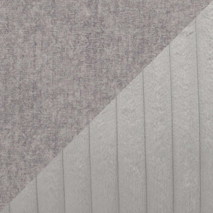 Fabriqué au Canada, canapé Koda de 92 po en tissu de chenille et de fausse fourrure avec coussins amovibles - gris Paloma luxueux