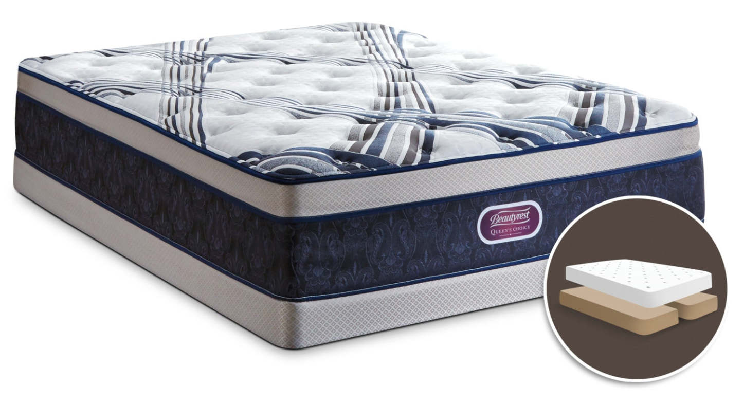 Beautyrest Queen's Choice Buckingham Plush Euro-Top Split Queen Mattress Set|Ensemble moelleux à Euro-plateau divisé Queen's Choice Buckingham de Beautyrest pour grand lit