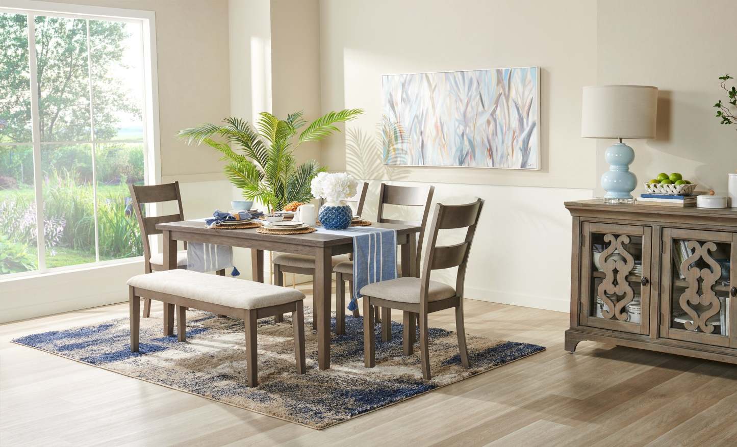 Table de salle à manger Krew, mélamine, 60 W - Gris | Table de salle à manger Krew de 60 po (L) en mélamine - grise