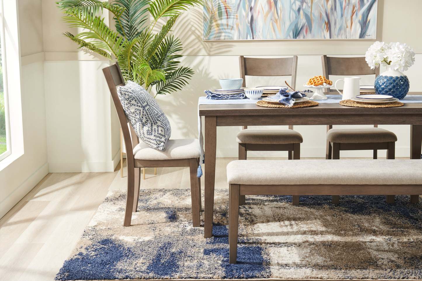 Table de salle à manger Krew, mélamine, 60 W - Gris | Table de salle à manger Krew de 60 po (L) en mélamine - grise