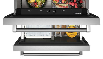 Réfrigérateur-tiroir KitchenAid de 24 po et de 4,3 pi³ sous le comptoir - acier inoxydable - KUDF204KSB | KitchenAid 24 4,3 Cu. Fort. Réfrigérateur à tiroir sous le comptoir - Acier inoxydable…