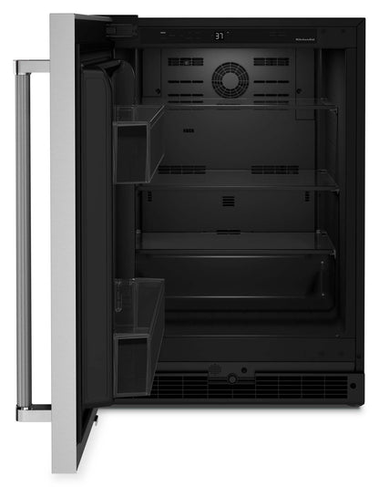 Réfrigérateur KitchenAid de 24 po et de 5 pi³ sous le comptoir - acier inoxydable - KURL114KSB | KitchenAid 24 5 Cu. Fort. Réfrigérateur sous le comptoir - Acier inoxydable - KURL114KSB